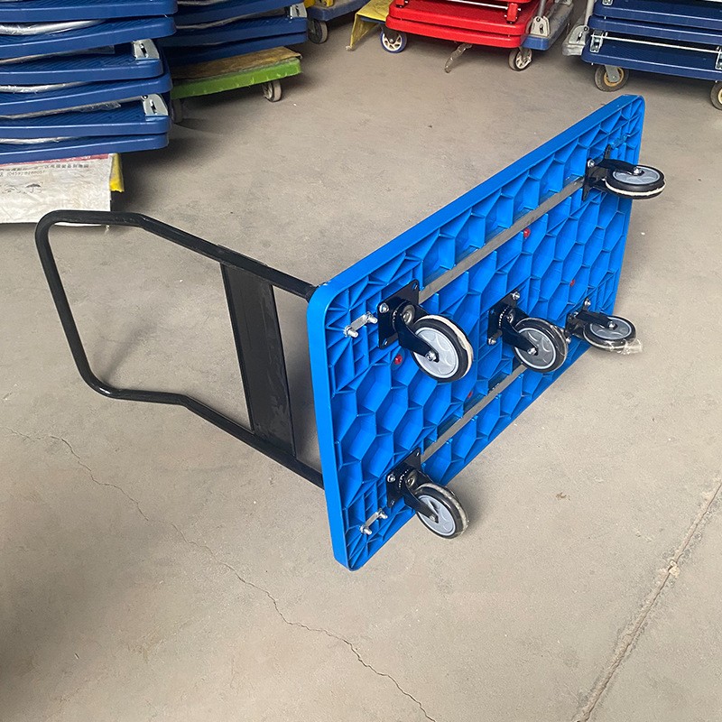 拉货平板车静音折叠手推车搬运车仓储货运周转车拉水板车厂家批发图3