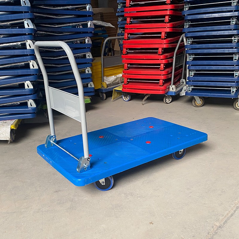 拉货平板车静音折叠手推车搬运车仓储货运周转车拉水板车厂家批发图4