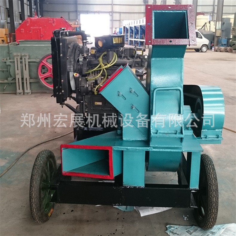 供应木材削片机 柴油移动双口木材削片机 杨木桐木造纸净片机设备图3