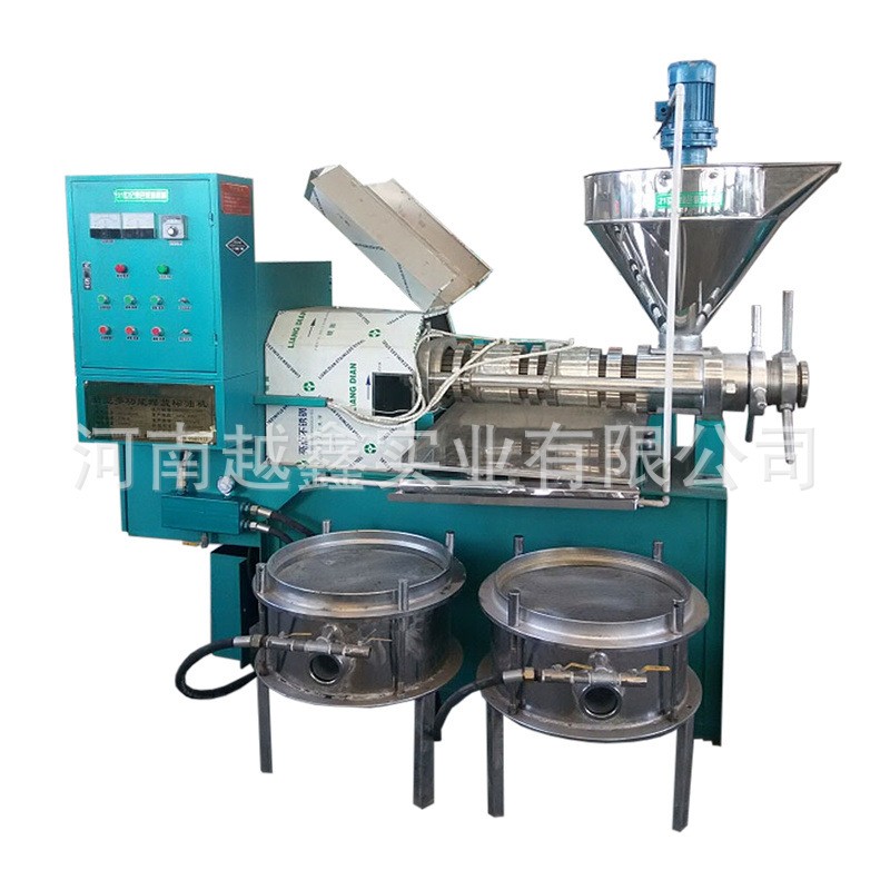 花生油榨油设备 食用油挤出机 越鑫100型压油机 菜籽榨油机滤油机图4