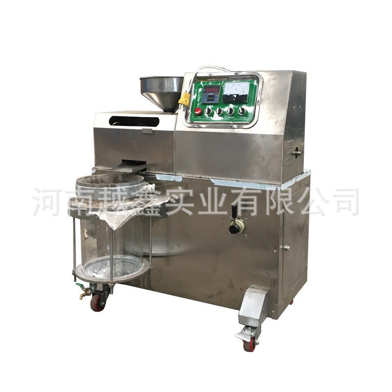 花生油榨油设备 食用油挤出机 越鑫100型压油机 菜籽榨油机滤油机图3
