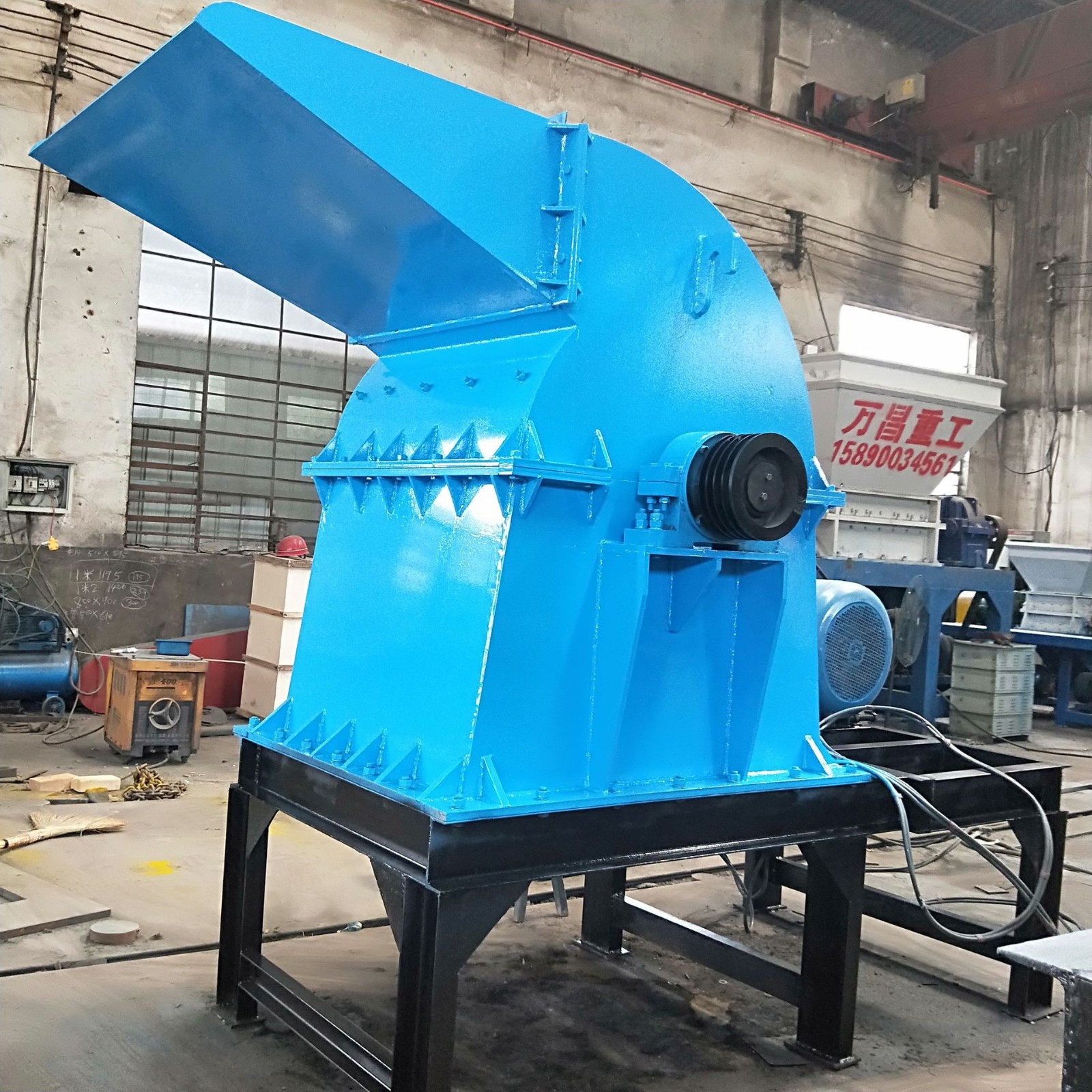 600棉花玉米葵花秸秆木材粉碎机木墩废竹竿回收机制木炭粉碎机图5