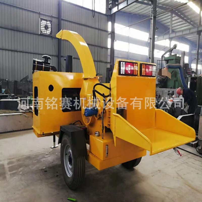 移动式木材粉碎机 柴电两用树枝打碎机 果园柴油动力果树枝粉碎机图3