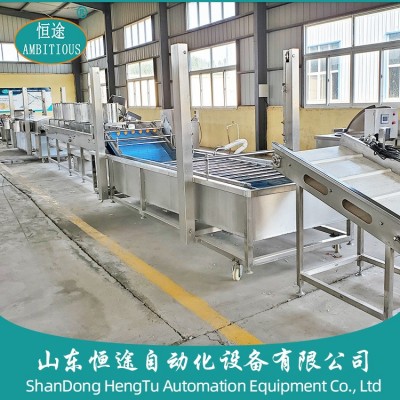 果蔬清洗机大型商用洗菜机 全自动芽菜苗气泡清洗生产线净菜设备