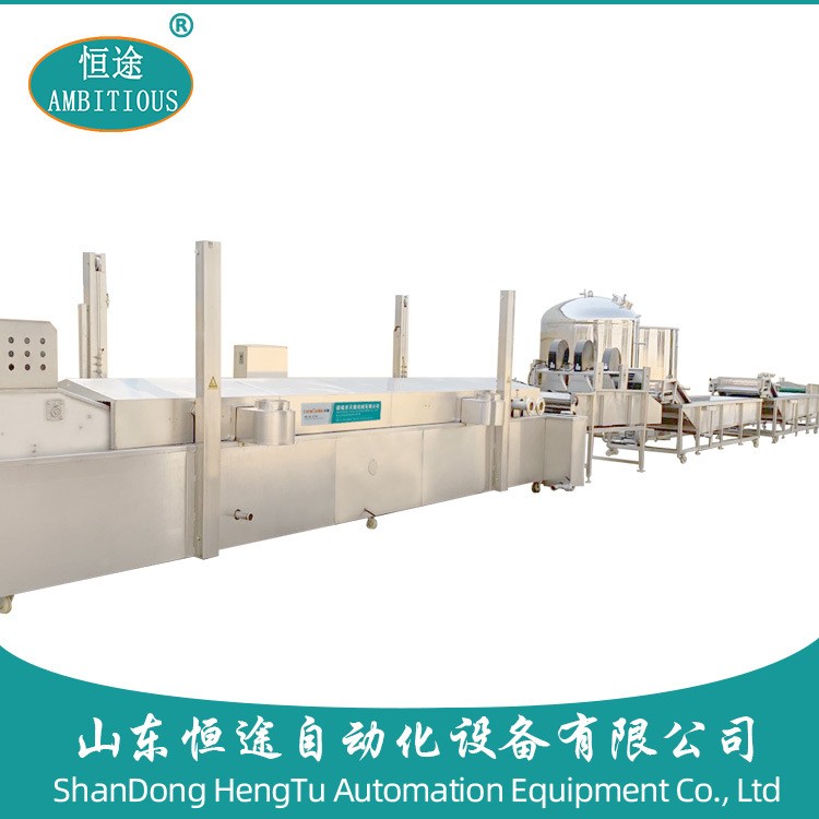 全自动成套薯片油炸生产线 休闲食品连续式大型薯条油炸加工设备图3
