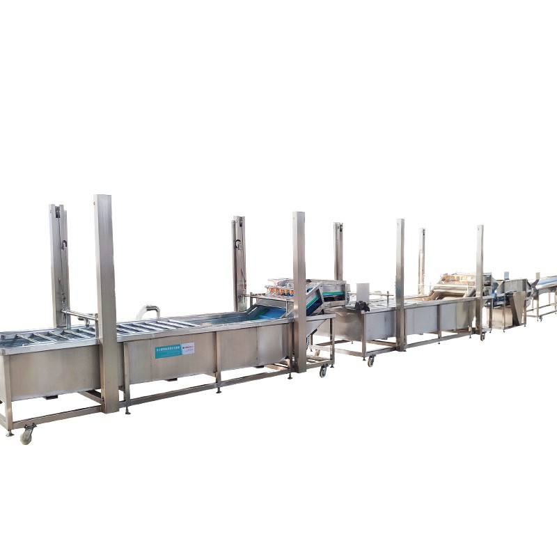 全自动净菜气泡清洗机 苹果梨橙子枣加工流水线 果蔬食品创业设备图5