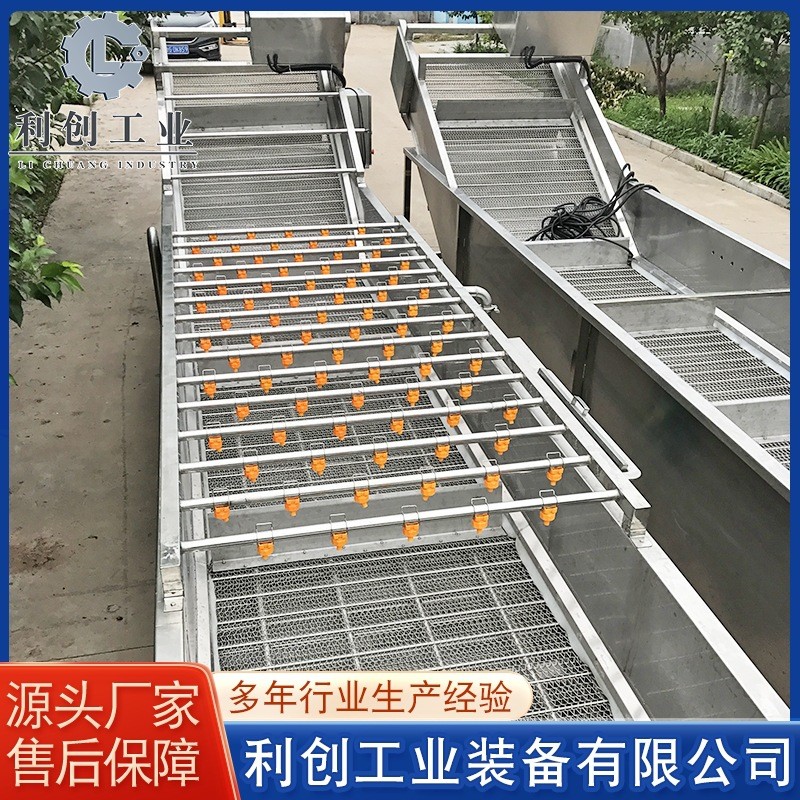 供应菠菜空心菜清洗机 果蔬气泡清洗机 不锈钢娃娃菜清洗机设备图3