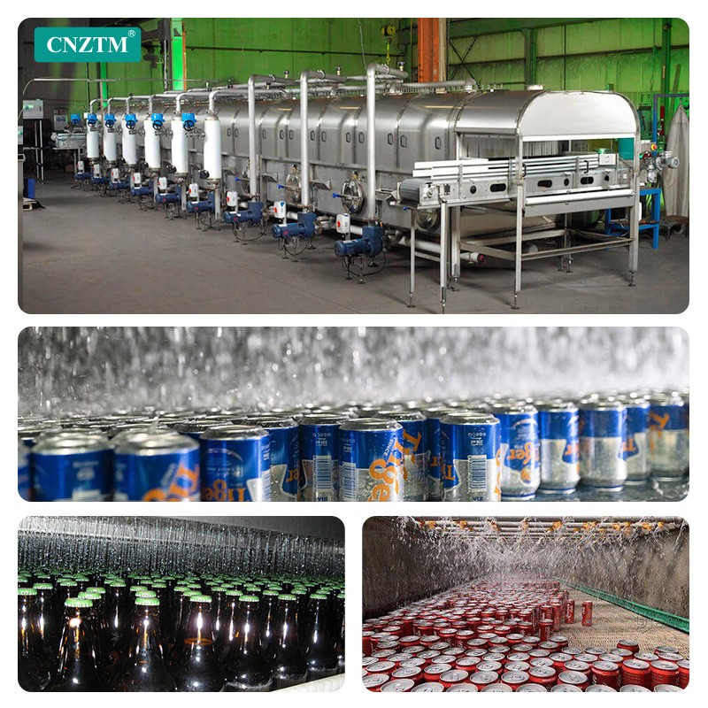 全自动杀菌流水线 喷淋式瓶装马口铁食品巴士（式）灭菌机械设备图4