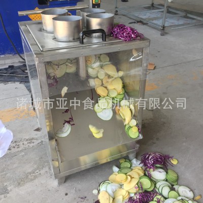 厂家供应下压式切片机 苹果香蕉胡萝卜山药片成形 果蔬切片设备