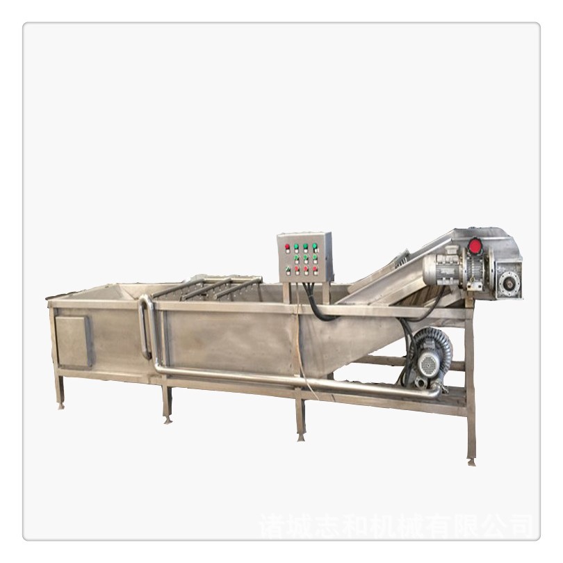 山东菠菜气泡清洗机 水果气泡清洗机高压喷淋 果蔬鼓泡清洗机图5