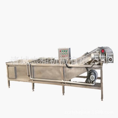 中草药菊花气泡清洗机 蔬菜翻浪清洗设备 中药材丹参清洗设备