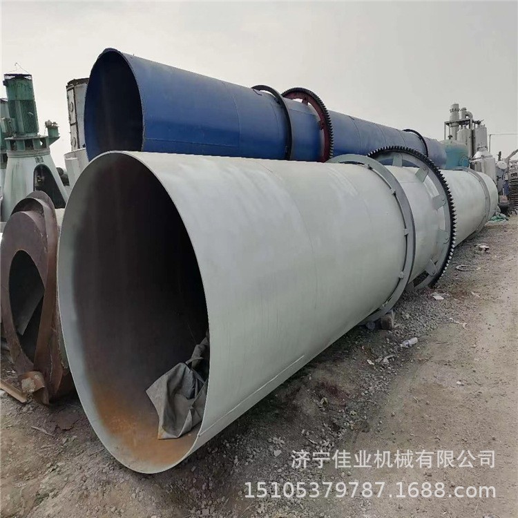 佳业梁山二手豆渣滚筒烘干机 滚筒烘干机 有机肥回转滚筒烘干机