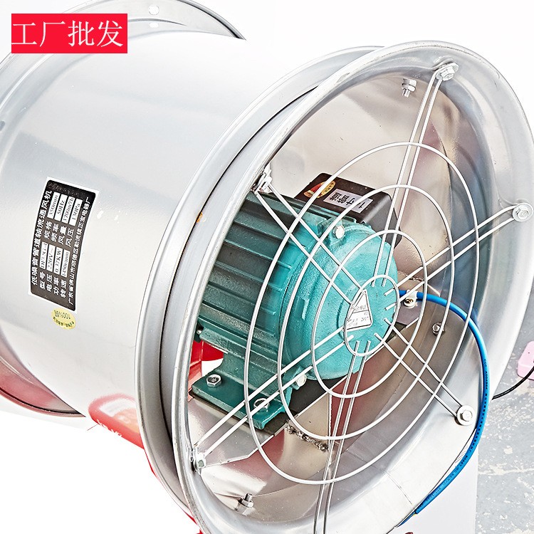 工厂批发圆筒风机 管道风机 大功率排风机 厨房排油烟排气扇全铜图5