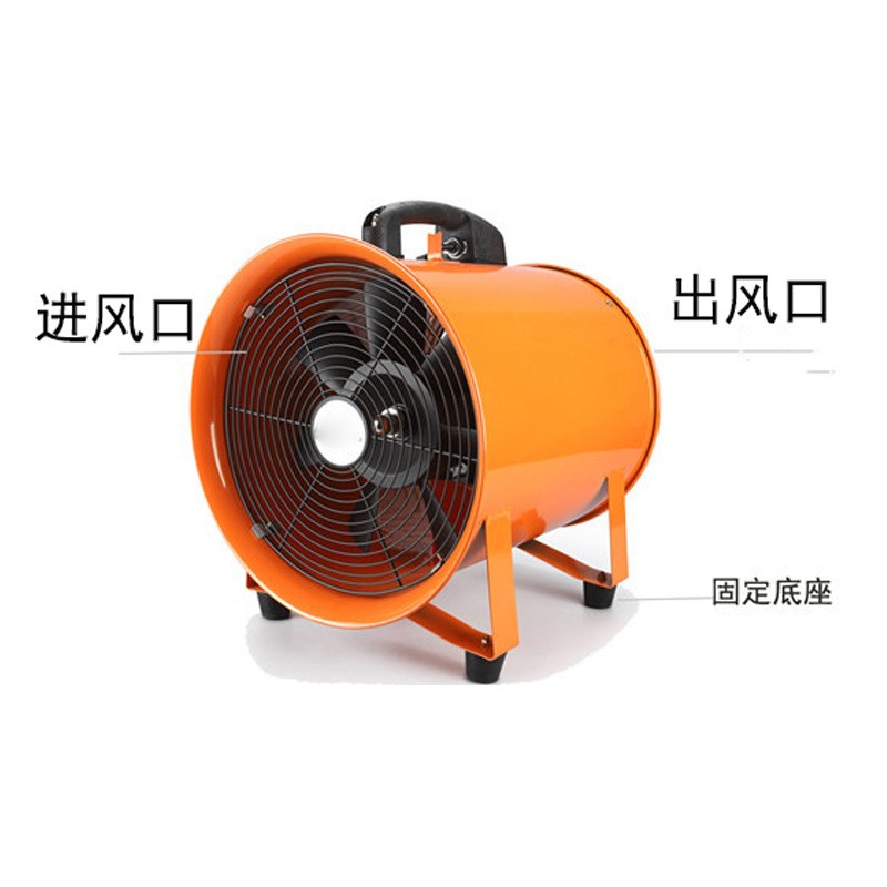 工厂批发220-110V手提式风机移动轴流风机便携式管道风机全铜电机图5