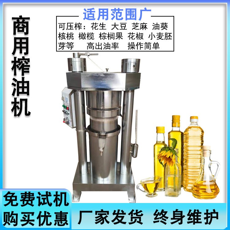 芥籽紫苏榨油机 商用液压榨油机 橄榄油压榨设备 高出油率
