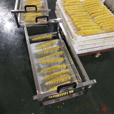 电加热薯塔油炸机 自动控温薯塔油炸机 薯塔油炸机