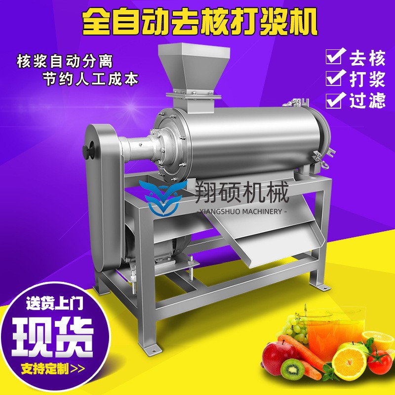 葡萄榨汁机去籽去皮榨汁设备渣汁分离打浆机图5