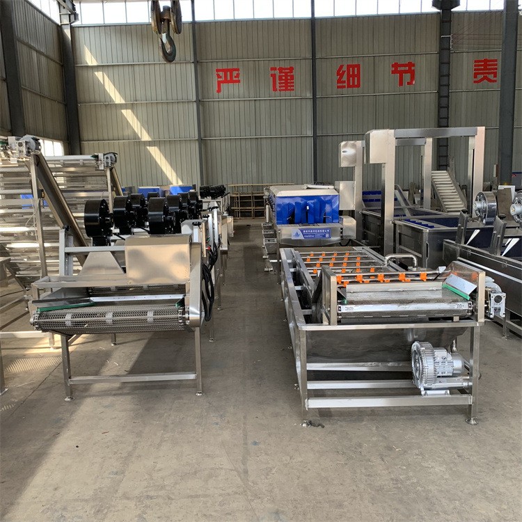 大蒜鲜蒜清洗设备 麻叶预制菜气泡清洗机 山野菜加工成套设现货图5