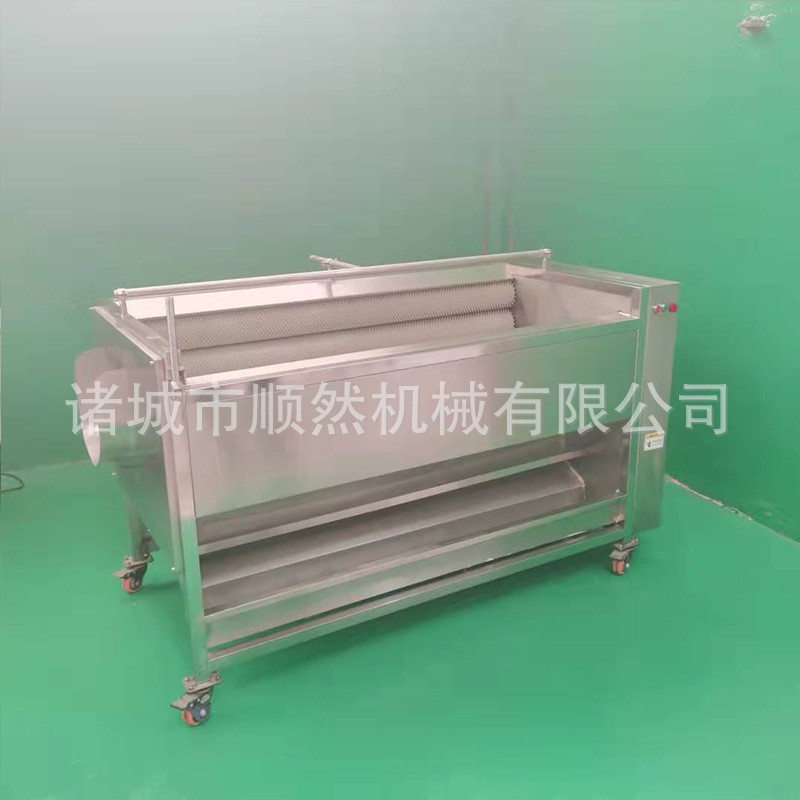 供应土豆去皮清洗机 莲藕大姜清洗设备 毛刷萝卜红薯清洗去皮机图5