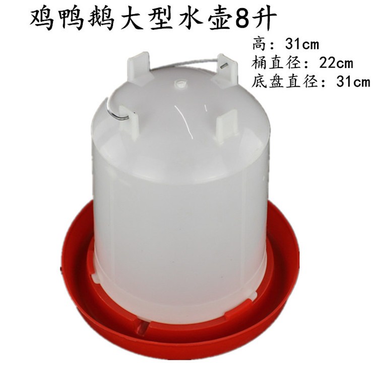 鸡用水壶 养殖鸡鸭鹅育雏用自动喂水器 大号大容量手提式水桶水壶图3