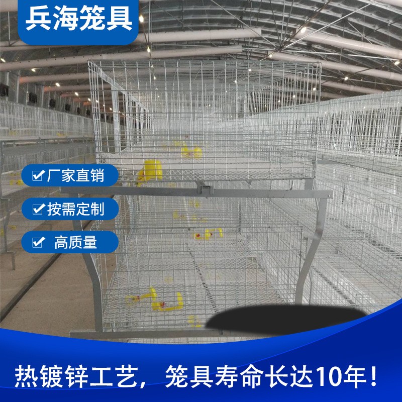 热镀锌肉鸡笼三层肉鸡笼高品质肉鸡笼使用寿命长热镀锌养殖设备