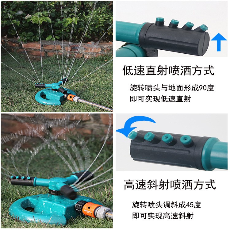花园草坪自动定时洒水器菜地屋顶降温360旋转喷淋喷头大面积灌溉图2