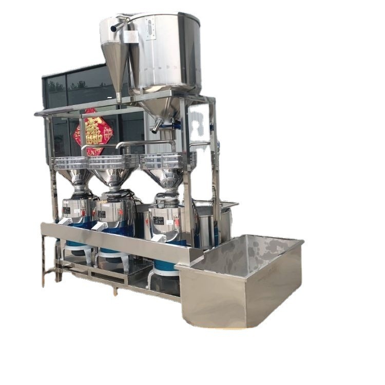 大豆浆渣分离式磨浆机组操作简单 组合式三联磨图5