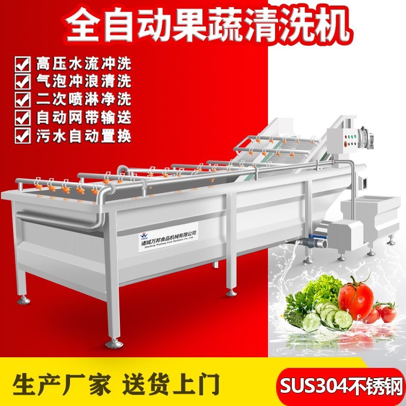 工厂销售木耳浸泡清洗机 商用菌菇清洗机 气泡喷淋清洗成套设备图3