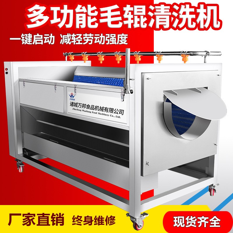 现货大姜去皮机 商用土豆去皮机 全自动中央厨房蔬菜加工流水线图3