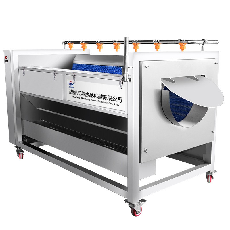 现货大姜去皮机 商用土豆去皮机 全自动中央厨房蔬菜加工流水线图5