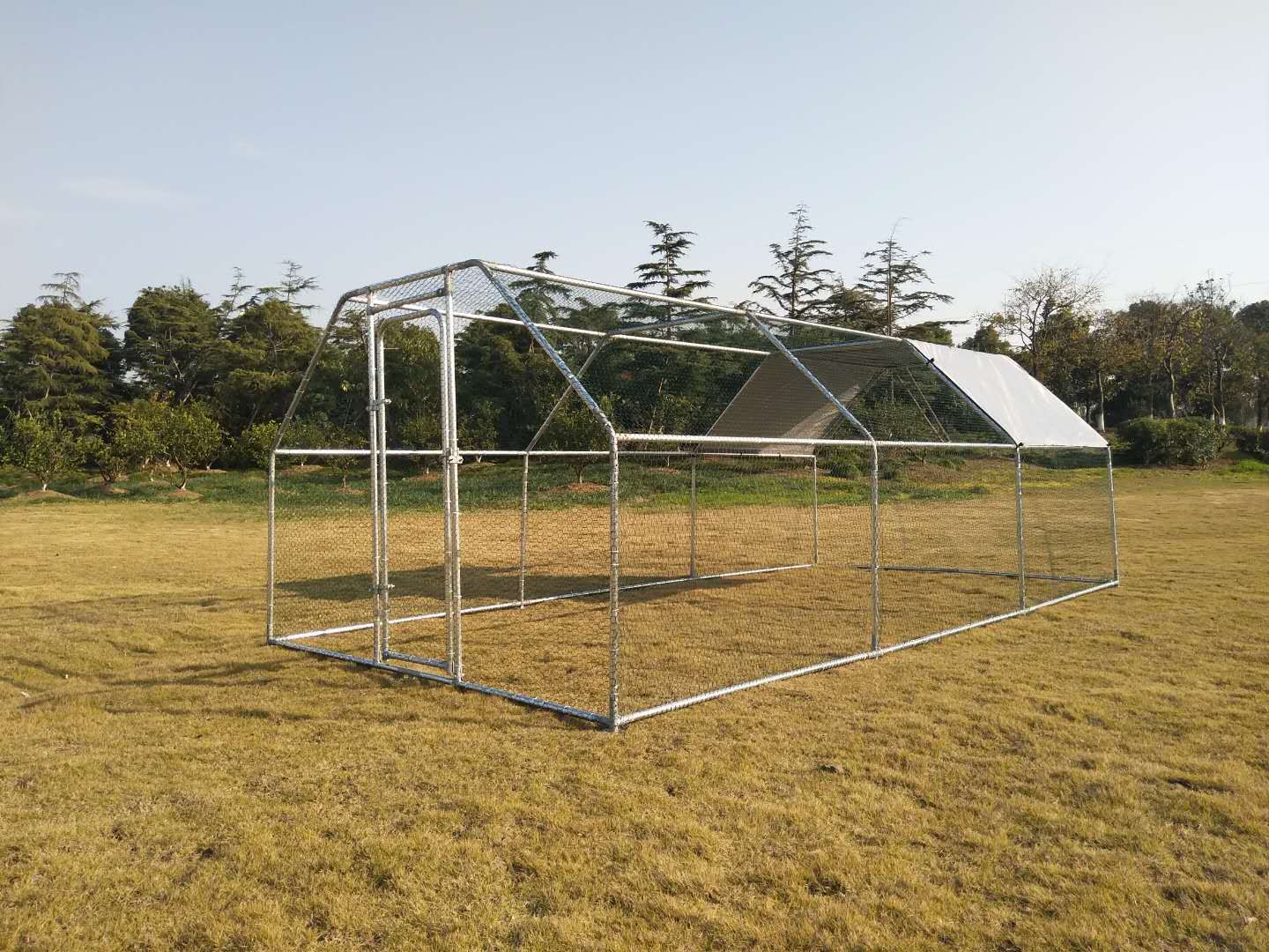 户外大型狗跑笼鸡笼镀锌管电商（dog run cage kennel）图2