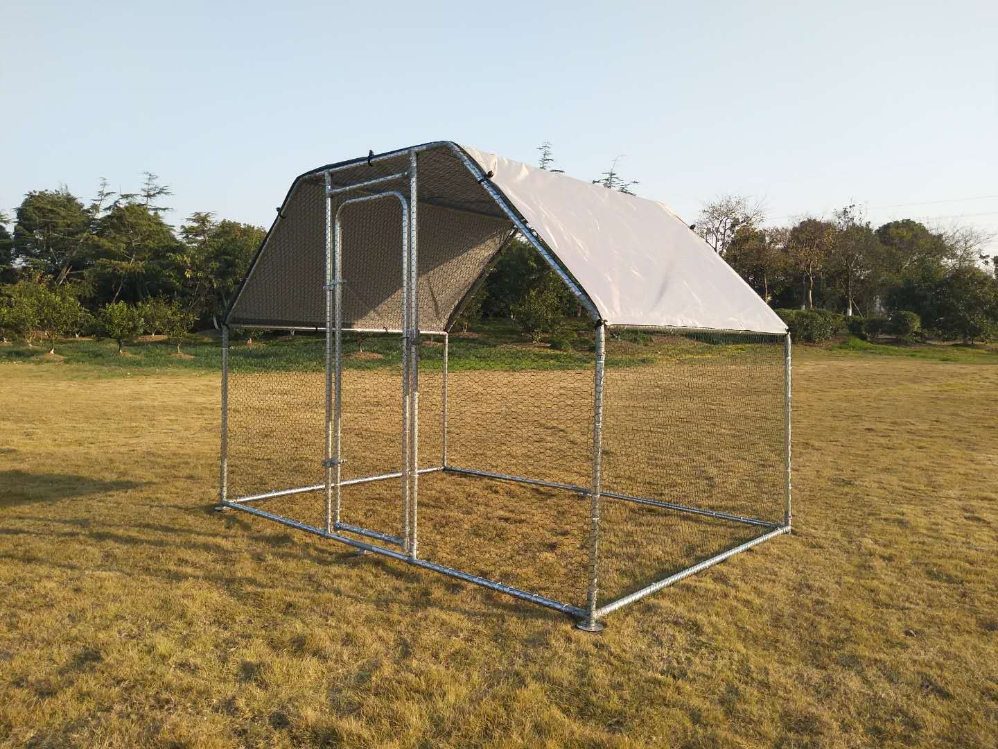 户外大型狗跑笼鸡笼镀锌管电商（dog run cage kennel）