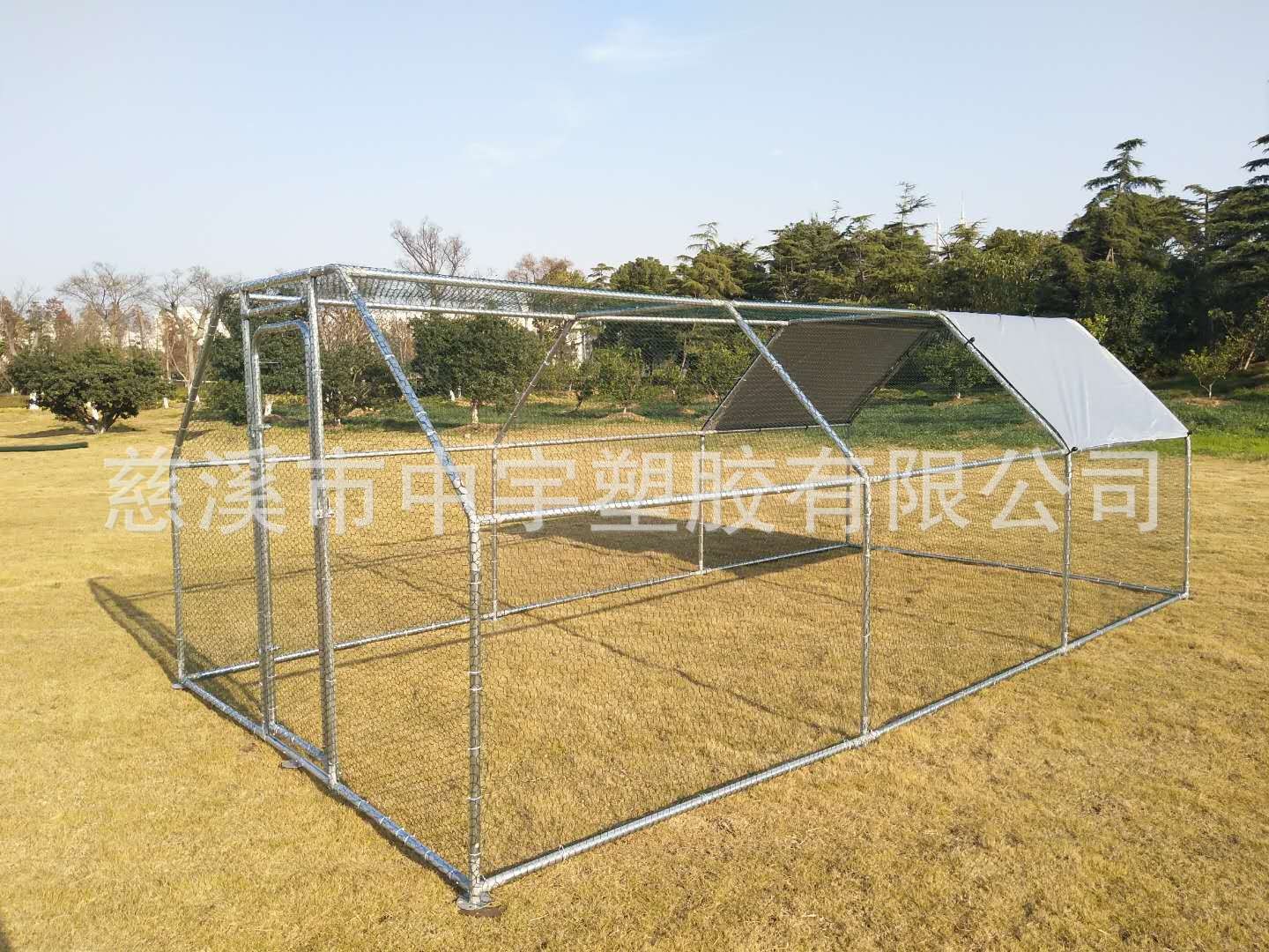 户外大型镀锌管宠物鸡笼狗笼兔笼易组装 牢固 遮阳防雨 宠物笼子图3