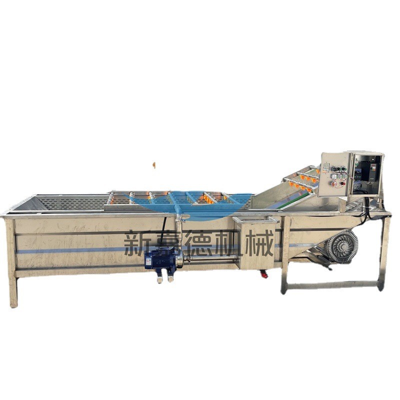 预制菜气泡清洗机 果蔬气泡清洗设备 小龙虾喷淋清洗流水线图4