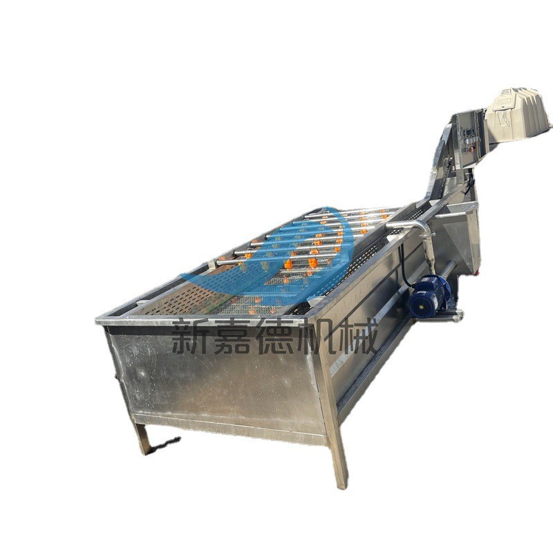 小龙虾气泡清洗机 多功能喷淋清洗设备 橙子气泡清洗流水线图5