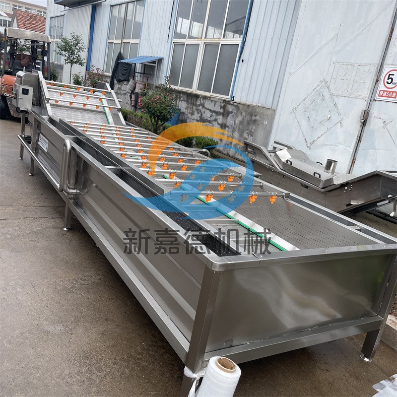 小龙虾气泡清洗机 多功能喷淋清洗设备 橙子气泡清洗流水线图4