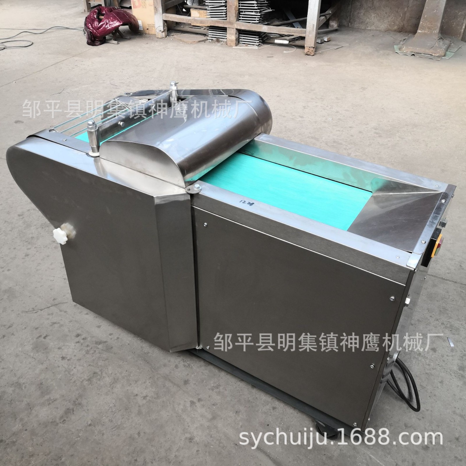 厂家直供小型电动切菜机 不锈钢切丝设备 大淄博网红切锅饼机图3