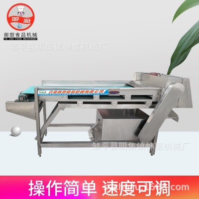 厂家直供商用蘑菇切片机 输送带式滚刀切菜机 蘑菇鲜海带切丝机