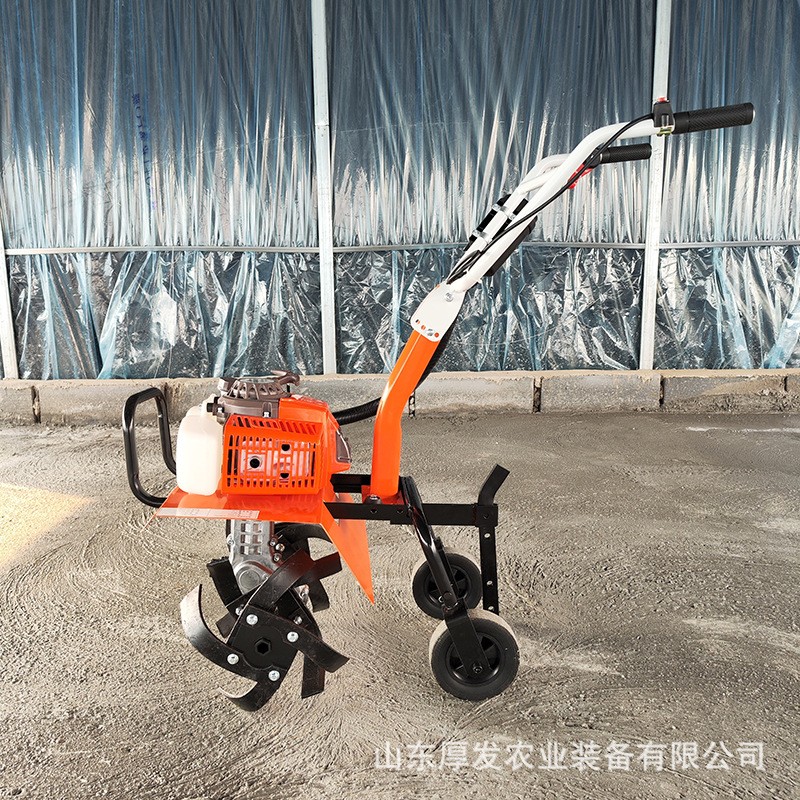 新型家用多机头微耕机四冲程汽油机农用小微型耕地锄草开沟松土机图5