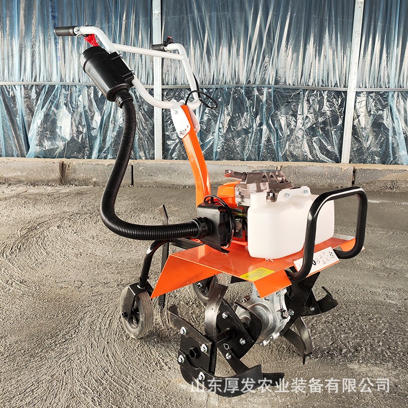 新型家用多机头微耕机四冲程汽油机农用小微型耕地锄草开沟松土机图2
