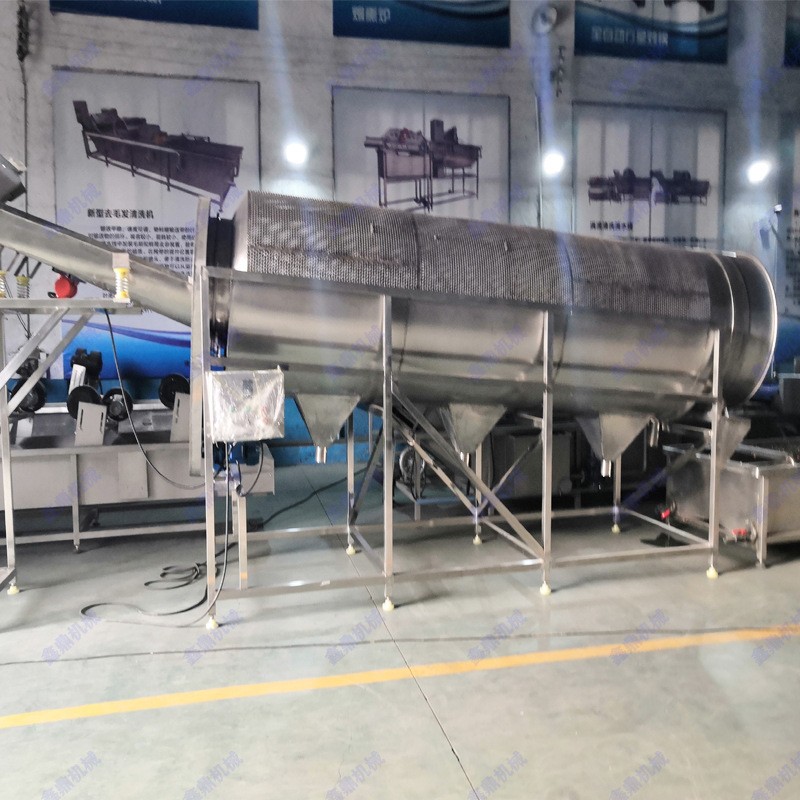 青豆荚清洗机 滚筒式清洗干净不伤料 毛豆豆荚清洗流水线图1