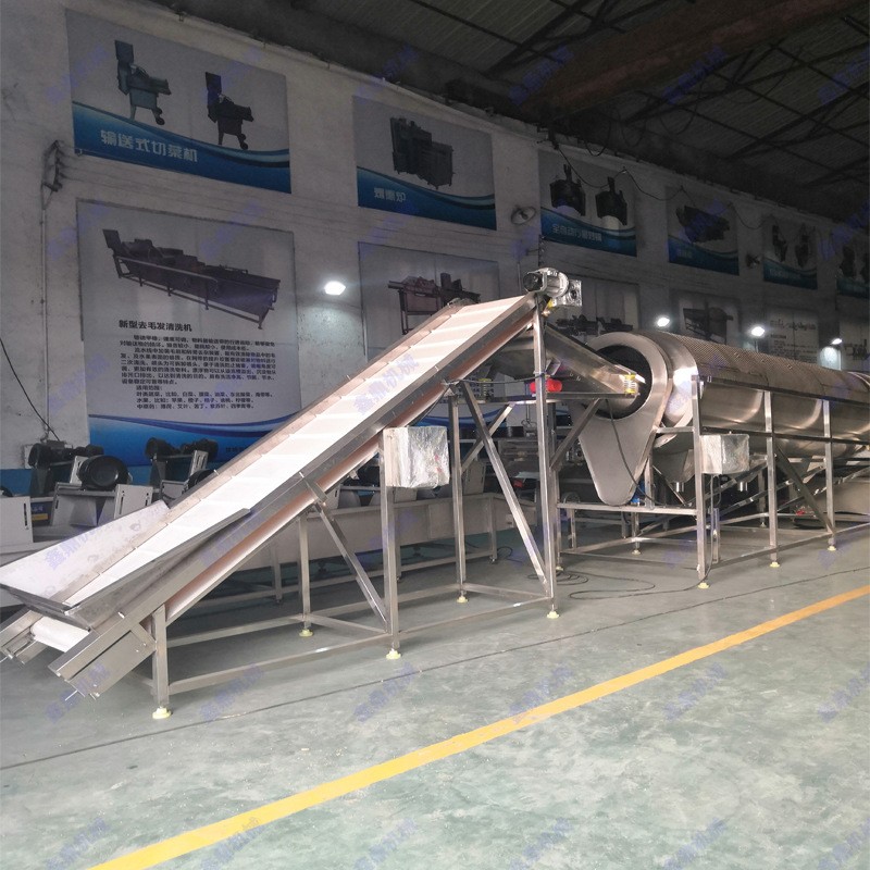 青豆荚清洗机 滚筒式清洗干净不伤料 毛豆豆荚清洗流水线图4