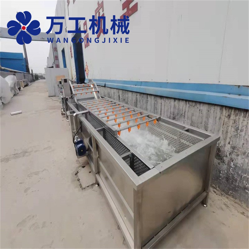全自动化芸豆清洗设备 蒸汽芦笋气泡清洗设备 净菜果蔬清洗机图4