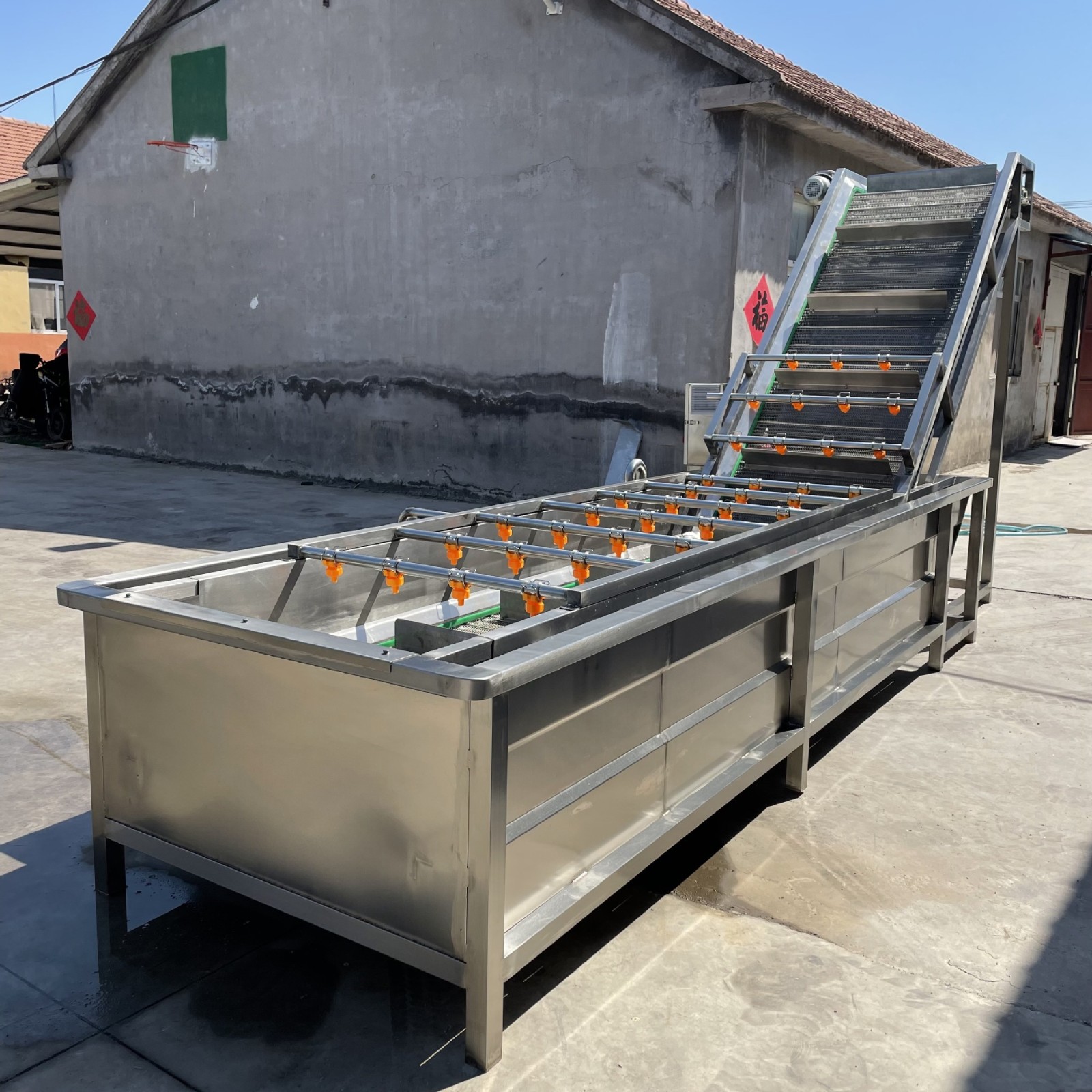 全自动气泡清洗机 黄花菜大枣苹果清洗机 大型商用辣椒清洗机设备图3