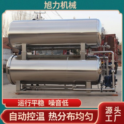 卤煮食品不锈钢杀菌设备 烧鸡蒸汽锅温杀菌锅 旭力全自动杀菌锅