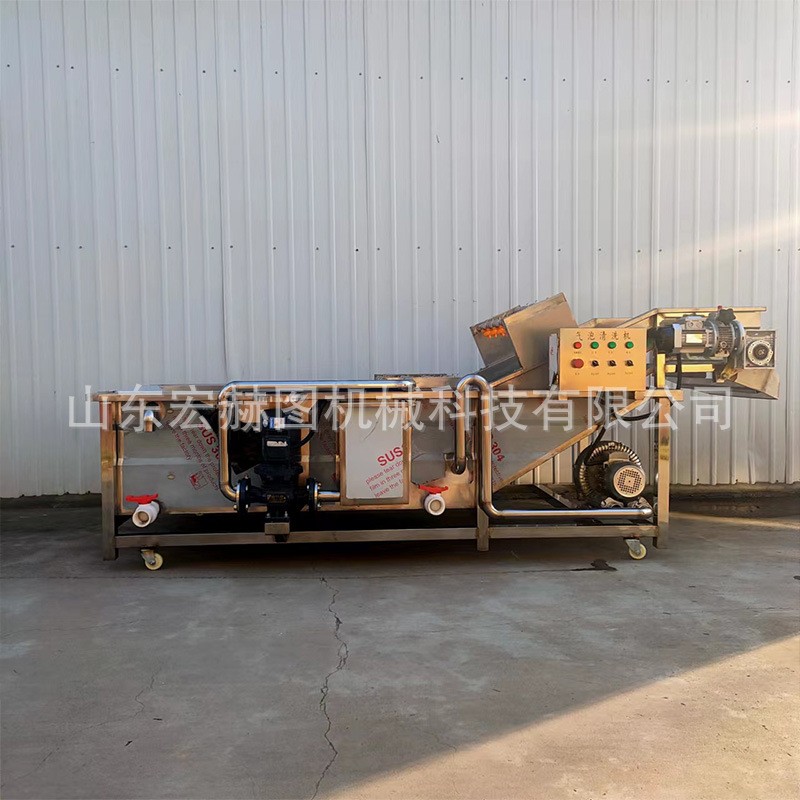 气泡清洗机土豆韭菜海鲜药材鸡肉羊肉香菇气泡清洗设备厂家直供图6