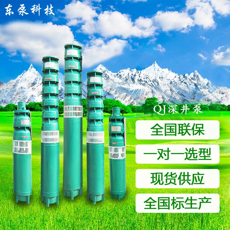 山东东泵 工厂现货潜水农用电泵 QJ多级潜水深井泵 农田灌溉电泵图3