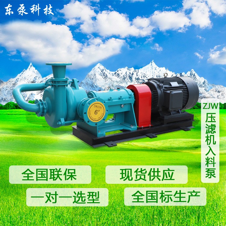 山东东泵 卧式ZJW 现货供应 压滤机入料泵杂质泵污泥处理泵图3