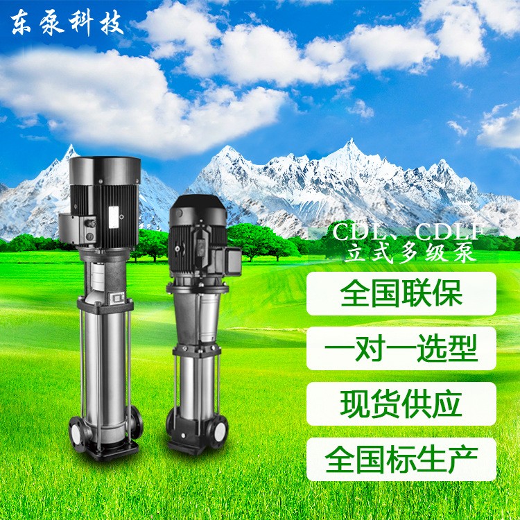 山东东泵 多级稳压泵不锈钢加压泵 厂家直供立式多级泵高层供水泵图4