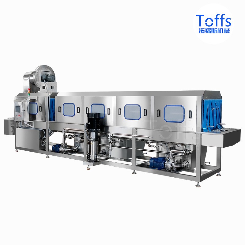 胶筐塑料周转筐清洗机 大型快递筐子清洗流水线 高温水冲洗洗箱机图5